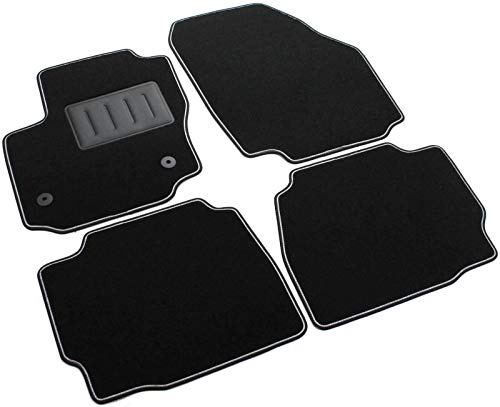 Il Tappeto Auto El Alfombra Coche, sprint04807, Alfombrillas Moqueta Negra Antideslizante, Bordo Bicolor, salvatacco Reforzado (Goma, Mondeo V Desde 2014 >, Limousine y Station Wagon.