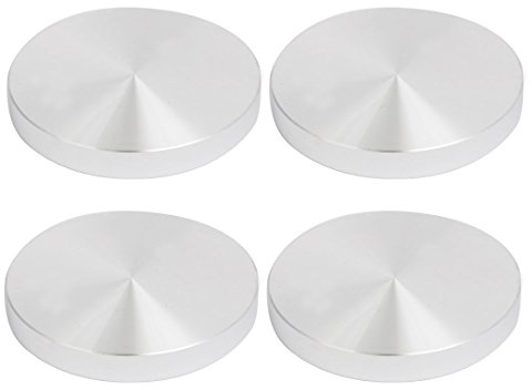 sourcing map 4stk 75mm Durchm 10mm Dicke Aluminium Scheibe Hardware | M8 Gewinde, Für Glastisch