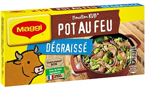 Maggi - Bouillon Kub Pot-Au-Feu Degraisse 120G - Lot De 4 - Prix Du Lot - Livraison En France Métropolitaine