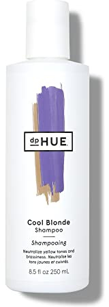 dpHUE Cool Blonde Shampoo - 8.5 oz - Purple Pigments Neutralise Unwanted Yellow, Brassy Hair Tones - Colour Safe - Paraben, SLS & SLES Sulphate Free - Leaping Bunny Certified