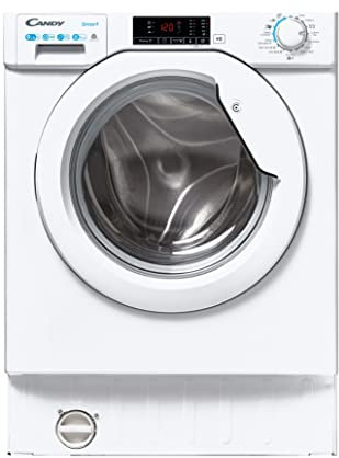 CANDY CBD 495D1WE/1-80 Integrated Washer Dryer, 9KG Wash + 5KG Dry, 1400 RPM, 13 Programmes, 4 Quick Washes, White