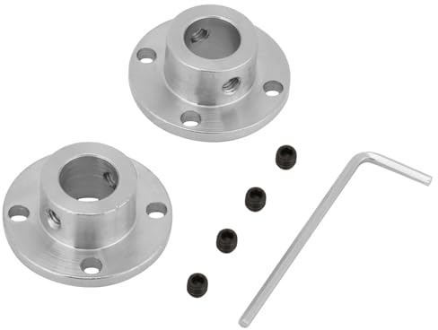 Connettore accoppiatore Albero Motore accoppiatore Flangia Rigida 2 Pezzi M4 ID 12mm OD 18mm per Coppia Motori elettrici