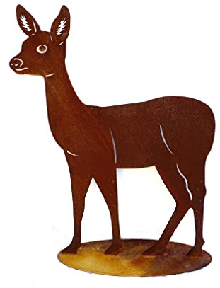 Steinfigurenwelt - Statuetta in metallo arrugginito, 80 x 62 cm