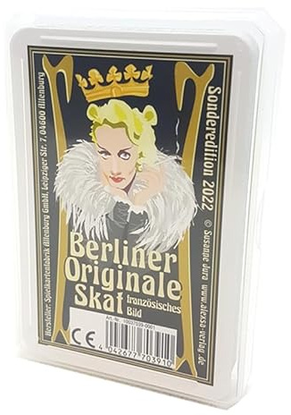 Altenburger Spielkartenladen Skat, Berliner Originale: Skat mit französischem Bild, 6 x 9 cm, für Erwachsene ab 180 Jahren