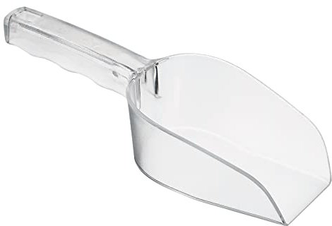 PATIKIL Glace Cuillère, PC Plastique 10.04x2.95 Petit Glace Tissuant Farine Céréale Sucre Utilité Poignée Pelle pour Maison Cuisine, Transparent