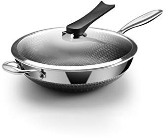 PURRL Padella antiaderente a nido d'ape a nido d'ape in acciaio inox 304 senza olio fumo padella wok senza fosforo little surprise