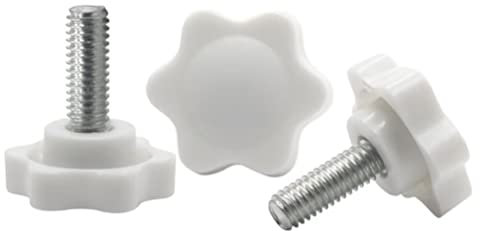 FEEIMOL Sternschraube Kunststoff Sterngriff Klemmknopf Flügelschraube M8x20mm (10 Stück)