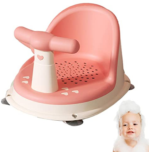 Baby-Badesitz, Baby-Dusche-Stuhl, Badestuhl Für Kleinkinder Für Badewanne, Halboffener Rundum-Duschstuhl, Baby-Badewannensitz Mit Saugnäpfen, Babydusche, Hocker, Stühle Für Badewanne Für Kleinkinder