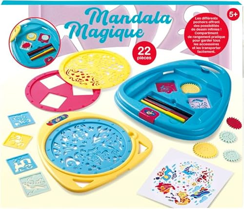 Wdk Partner Magic Mandala 22 Pièces - Set de Coloriage et Dessin