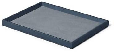 Oirlv Schmuckaufbewahrungstablett Grau Schmuckdisplay Tablett für Schmuck Organizer und Display