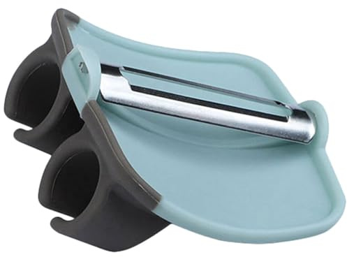 Ciieeo Pelapatate da Cucina a Dita in Acciaio Inox, Dispositivo Professionale per Sbucciare Patate, Carote e Cetrioli, Pelapatate Sicuro e Comodo per Frutta e Verdura, Utensile per Uso