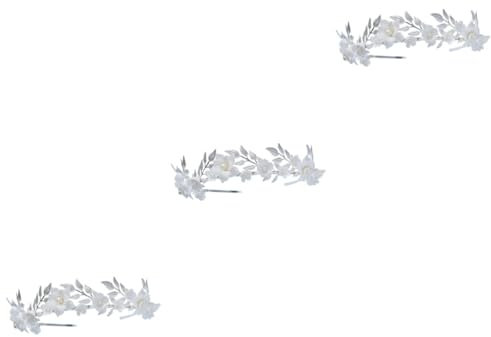Didiseaon 3pièces Couronne De Artificielles Pour Mariage Diadème Élégant Accessoire De Cheveux Pour Célébrations Spéciales Mariée Fête