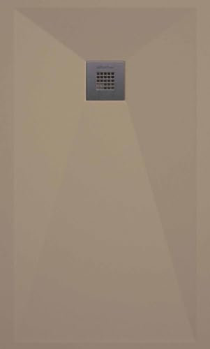 Platos de Ducha Antideslizante, Plato de Ducha Resina, Antibacteriano y Resistente a Agentes Químicos de Limpieza, Resistente a Altos Cambios de Temperatura, Antirayado (80 x 170)