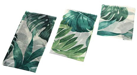 FUNOMOCYA 3pcs Beeswax Food Wraps Leaf Food Wrappers Oil Beeswax Paper for Leftovers Sandwiches Fruits Vegetables Picnic Lunch Boxes