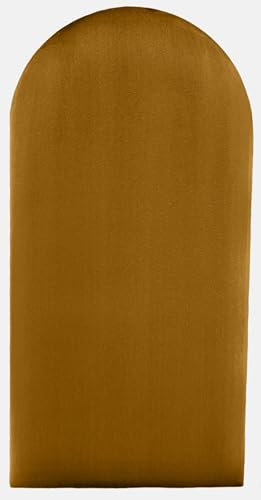 Angelo Coussin mural, panneaux muraux 3D pour lit, coussin mural, panneaux revêtus mur, doré, 60 x 15 cm, panneaux de plafond, clôture