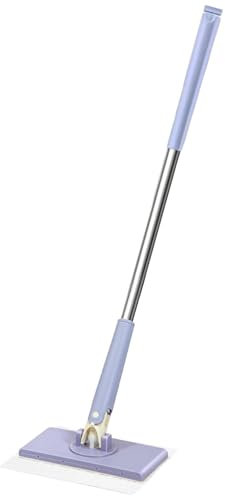 Trapeador De Piso De Baño, Trapeador De Polvo Comercial, Trapeador Industrial Resistente, Trapeador De Polvo Portátil con Cabezales Giratorios, Trapeador De Piso De Madera Dura Liviano, Ju