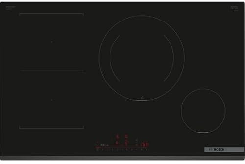 Bosch PVS831HC1H, Serie 6, Piano cottura a induzione, 4 fuochi, 80 cm, Nero