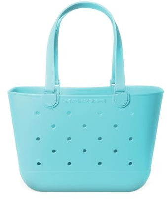 Simple Modern Strandtasche aus Gummi | Große Wasserdichte Tragetasche mit Reißverschlusstasche für Strand, Pool, Boot, Einkäufe, Sport | Getaway Bag Kollektion