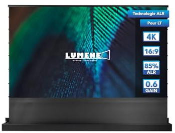 Lumene Pantallas de Proyección Motorizadas de Suelo Eden Extra Bright LT - 120 Pulgadas Autoportante, Eléctrica Retractable, ALR CLR, 4K UHD, Home Cinema Portátil, Pantalla para Proyector Larga