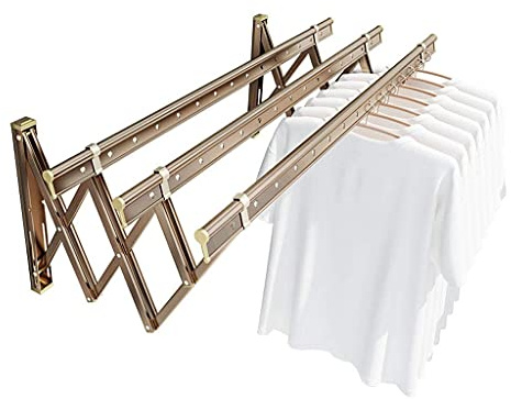 Étendoir à linge mural extensible, porte-serviettes extensible et pliable