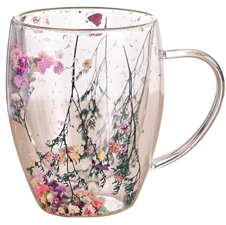 Tasse Double Paroi - Coffret Cadeau Tase À Thé Avec Infuseur | Tasse Double Paroi Delonghii | Tase À Café En Verre Isolé D0uble Couche De 350 Ml | Tasses À Expreso Transparentes Avec Poignée
