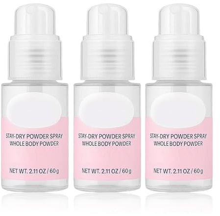 Confort Powder, Stay Dry Powder Spray, polvo corporal contra rozaduras y sudoración, absorción de humedad y control de olores, sin grumos, práctico spray, para una frescura duradera (3)