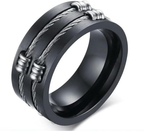 Men Band Rostfritt stål Ring Snygg herrring