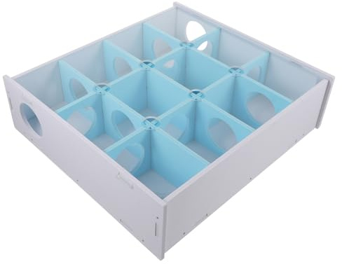 BCOATH Túnel Laberinto para Hámster, Juguete de Madera para Mascotas Pequeñas Función de Estimulación y Ejercicio