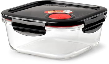 LocknLock Recipiente hermético de cristal apto para microondas – Oven Glass – Fuente con tapa para horno, microondas y congelación, varios tamaños (500 ml)