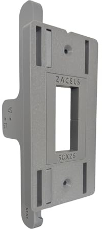 Zacels Adjustable Tubular Latch Jig Router Template for 35mm 40mm and 44mm Doors (Latch Jig with 58x26mm Insert)