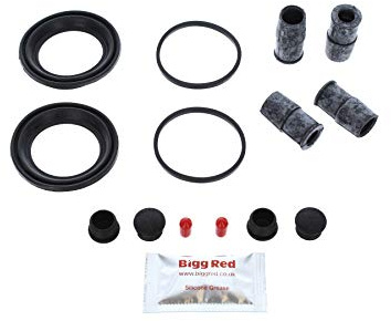 Bigg Red - Front Brake Caliper Repair Kit - Compatible with Sierra, Escort, P100, Ka, Gt, 320 E36, Z3, Beetle, Golf, Golf Plus, Polo, Up, Fabia & Octavia, Ibiza