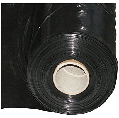Abdeckfolie Baufolie schwarz 4 m x 50 m Stärke 80 my (0,08 mm) auf 1 m gefaltet