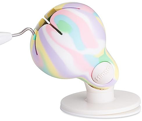 Tweexy Hinge Untippable Vinyl Weeding Scrap Collector | IntelliStick Anti-Spill Airlock Succión | Soporte para hojas de papel adhesivo HTV Crafting | Herramientas para vinilo (grande, unicornio)