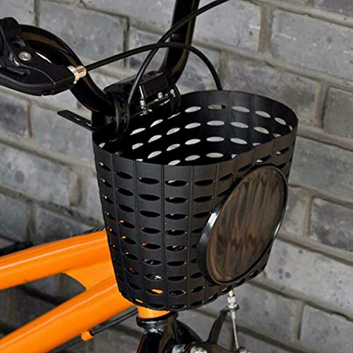 Kids Bike Basket, Storage Baskets for Front Handlebar, Hollow Baskets, Plastic Baskets for Boys and Girls Tricycles and Scooters 21x12x14cm / 8.3x4.7x5.5in
