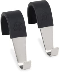 MOESTA-BBQ 19638 - Ganci per sceriffo e bandito - The Hook Set di 2 ganci - 2 supporti aggiuntivi per barbecue sospesi