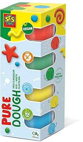 SES Pasta Blanda Vegan Pack 4 Botes Colores Nature 90 gr.