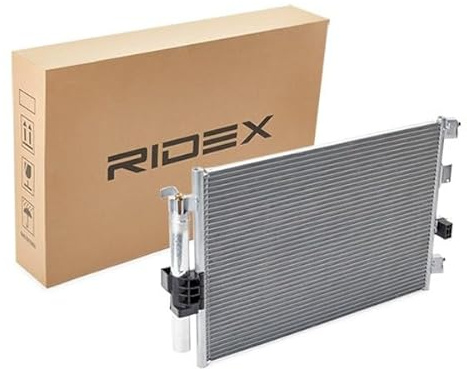 RIDEX 448C0297 Klimakondensator Klimaanlage Auto mit Trockner Kompatibel mit FORD FOCUS III Turnier 1828970 CO7777 1907402