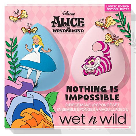 Wet n Wild Alice nel Paese delle Meraviglie 'Nothing Is Impossible' -Set di 2 Spugne per il trucco per una copertura ottima e un'applicazione facile
