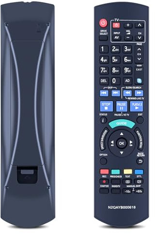 Télécommande universelle de rechange N2QAYB000618 pour enregistreur de disque dur Panasonic IR6 DMR-HW100 DMR-HW100EBK DMRHW100EB-K DMR-HW120 DMR-HW220 N2QAYB000615