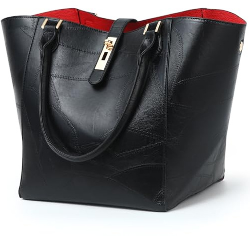 sqlp Shopper Tasche Damen Groß Leder Handtasche for Women Gross Henkeltaschen Big Bag Arbeit Handtaschen für Damen Schultertaschen