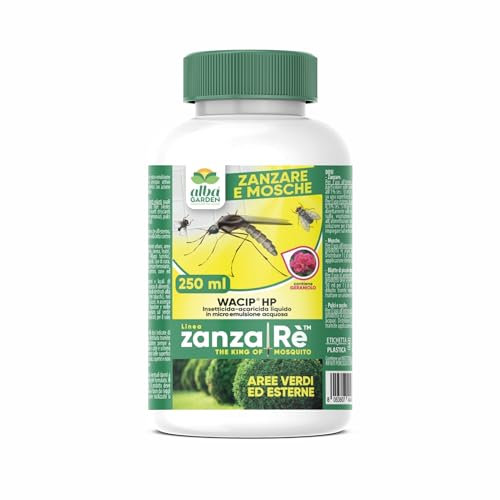 Albagarden - Zanzarè Insetticida Antizanzare Giardino Concentrato Per Esterno E Interno - Per Disinfestazione Contro Zanzare Cimici Mosche Insetti Volanti E Striscianti x 250 ml