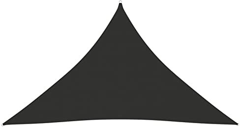 LAPOOH Sonnensegel, Sichtschutz Balkon, Balkon Sonnenschutz, Sonnenschutzsegel,Regenschutz Balkon, Seitenmarkise, Sichtschutz Terrasse, Oxford-Gewebe Dreieckig 2,5x2,5x3,5 m Anthrazit