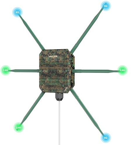 WAVLINK AX3000 Outdoor Wireless Access Point Greenwood, Dual Band Outdoor WiFi 6 Access Point (2.4G/573M + 5G/2402M), Active/Passive PoE, 6 Antennas, weatherproof IP67 Enclosure, Gigabit WAN/LAN