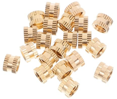 ULTECHNOVO 20stücke Teiliges Messing Gewindeeinsatz Set Innengewinde Wärme-einpressmutter Für Spritzguss Hochtemperaturbeständig Sicher Und Vielseitig