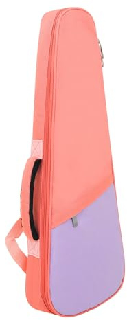 Tenor-Ukulele-Koffer, Ukulele-Koffer mit Verstellbaren Riemen. Leichtes und Stabiles Oxford-Stoffmaterial Guitalele für 23-Zoll-Ukulele oder Kleine Gitarre (PINK)