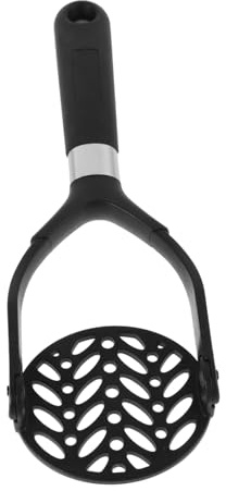 Black Handle Foldable Potato Masher Nylon Vegetable Press | Detachable Design, Ergonomic Grip, Heat Resistant Build, Travel Use and Home Use for Fruits and Vegetables