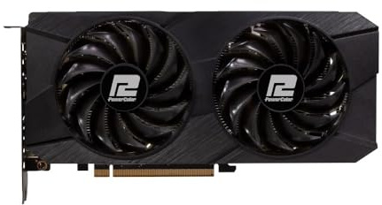 PowerColor AMD Radeon RX 7600 - Scheda grafica Fighter a doppia ventola [RX7600 8G-F/V2]