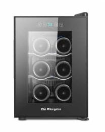 Orbegozo Vinoteca para vinos VT 640, 6 botellas, función auto-descongelación, 17 litros, negro