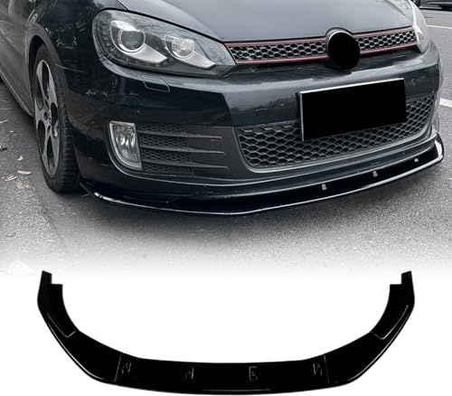 ZJHESXV Front Bumper Lower Spoiler Lip Kit For VW Golf 6 MK6 GTI 2008-2012
