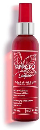 Phyto Paris - Phytolaque - Laque Végétale Fixation Souple 150ml – Spray Fixant Naturel à la Protéine de Soie – Maintien Souple, Brillance et Douceur des Cheveux